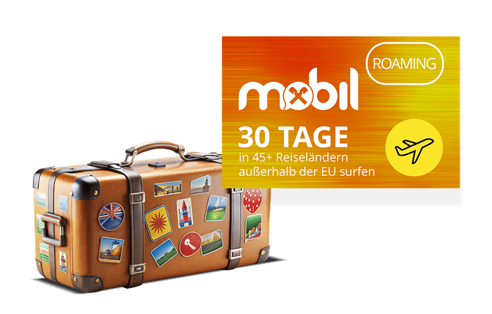 Roaming-Paket mit 30 Tage Gültigkeit vor dem Opernhaus im Hafen von Sydney. Australien ist im Roamingpaket enthalten.